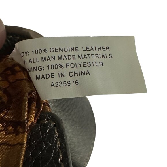 Tignanello silver pebble leather multi compartment crossbody purse satin lining - Picture 8 of 11